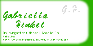 gabriella hinkel business card